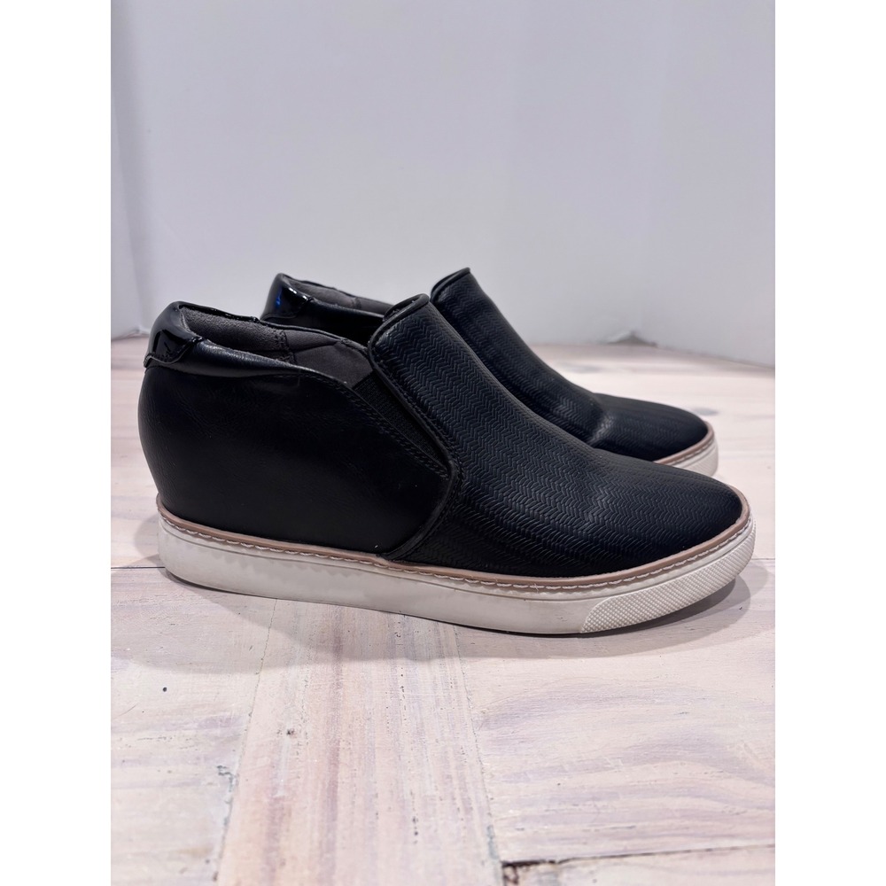 Dr. Scholl's If Only Platform Sneakers Women's Black Slip-On Round Toe Size 8M